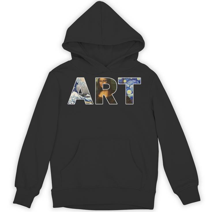 Art Artist Painting Teacher T Shirt Mona Lisa Great Wave For Men Women Unisex Hoodie