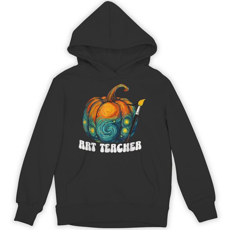 Art Teacher Pumpkin Halloween Night Men Women Unisex Hoodie