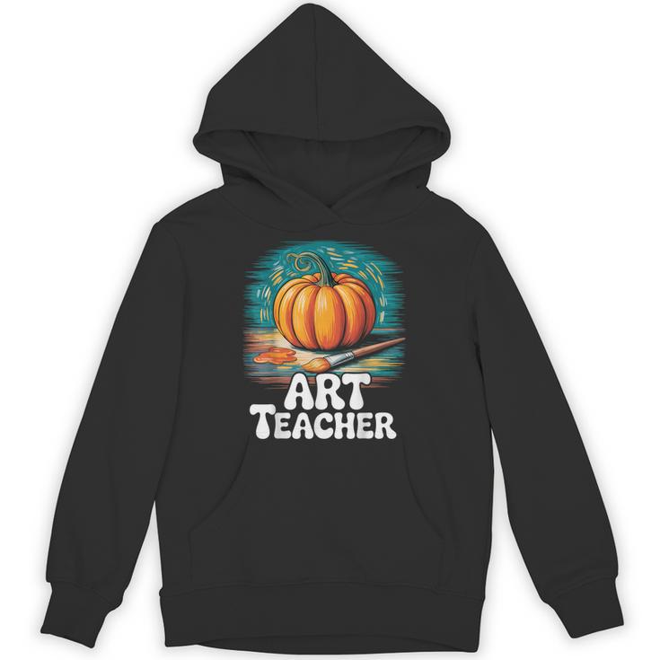 Art Teacher Pumpkin Painting Halloween Costume Unisex Hoodie