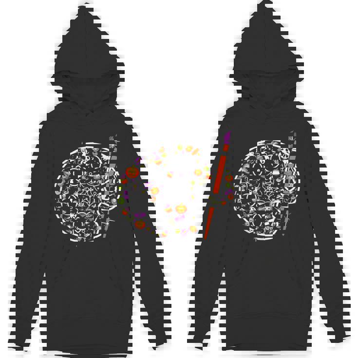 Art Teacher Pumpkin Scary Halloween Costume Men Women Unisex Hoodie