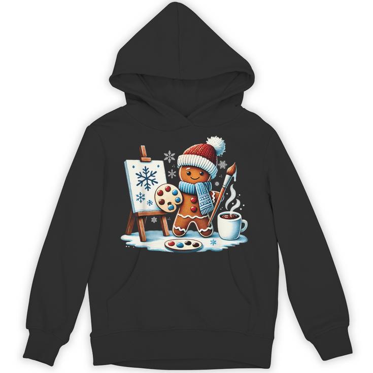 Artist Gingerbread Painter Art Teacher Student Christmas Unisex Hoodie