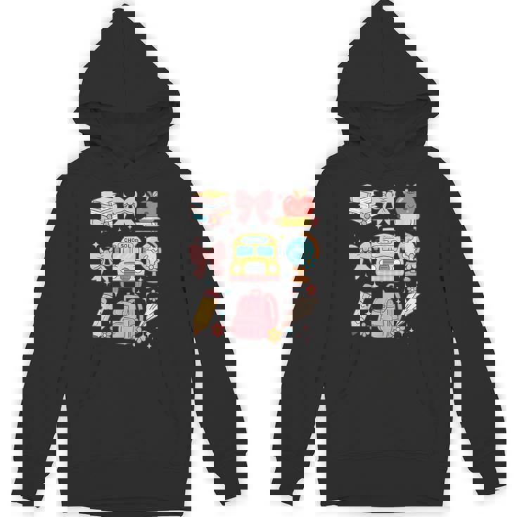 Back To School Coquette Teacher Women Girl Kindergarten PreK Unisex Hoodie