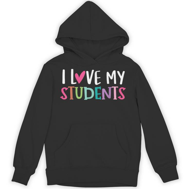 Back To School I Love My Students Teachers Women Boys Girls Unisex Hoodie