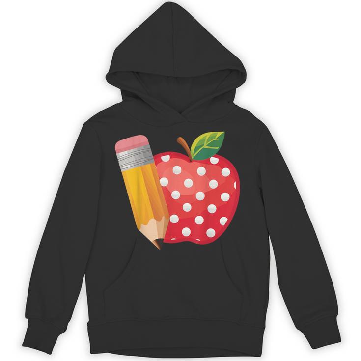 Back To School Pencil And Apple Teacher Student Unisex Hoodie