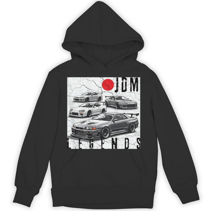 Sweat à Capuche Rétro JDM Tokyo Skyline Nuit - Voiture Course Japonaise Drift