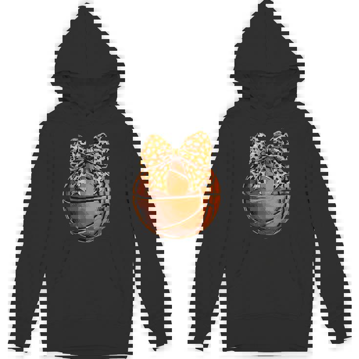 Basketball Coquette Bow Cute Basketball Player Hoodie