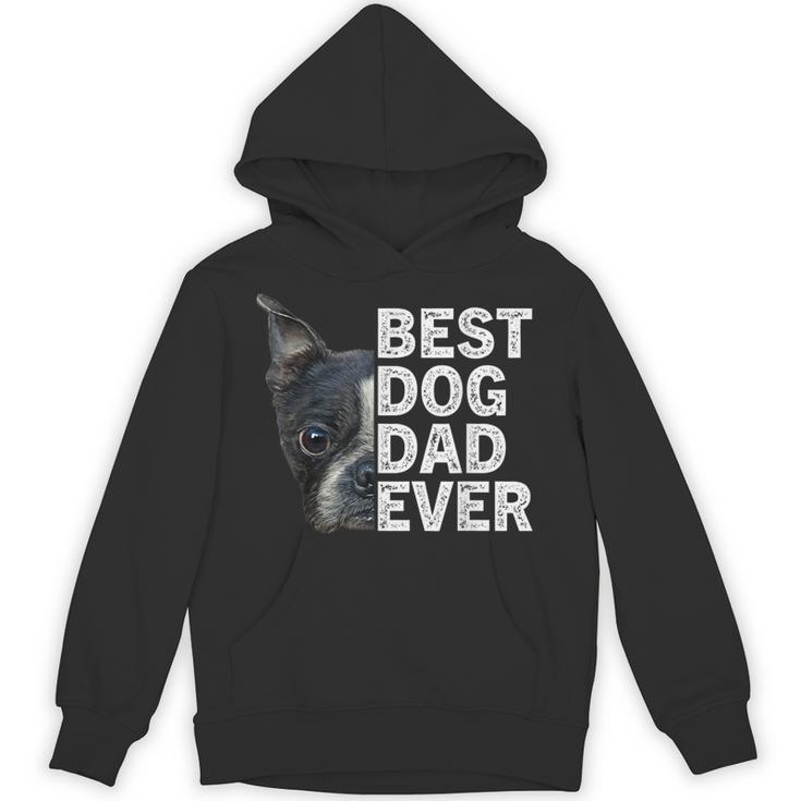 Best Dog Dad Ever Boston Terrier Dog Lover For Dad Men Women Girls Kids Unisex Hoodie, Couple Gifts, Boston Terrier Dad Gifts, trending gift