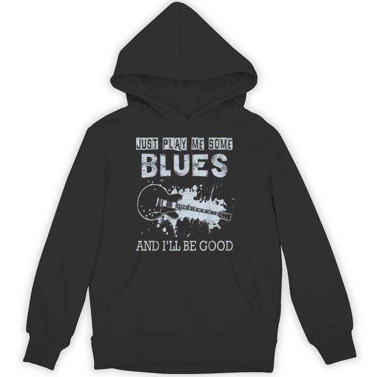 Blues Music Band Lover Vintage Guitar Teacher Blues Unisex Hoodie