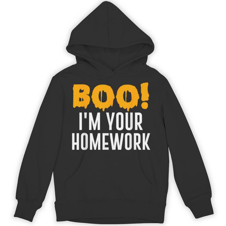 Boo I'm Your Homework Halloween Teacher Costume Unisex Hoodie