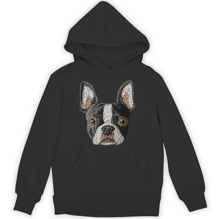 Boston Terrier Cute Puppy Face Dog Lover Pet Owner Unisex Hoodie
