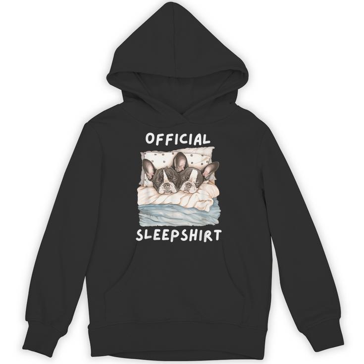 Boston Terrier Dog Official Sleepshirt Pajamas Nightgown Men Women Girls Kids Unisex Hoodie