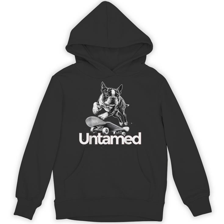 Boston Terrier Dog Untamed For Men Women Unisex Hoodie