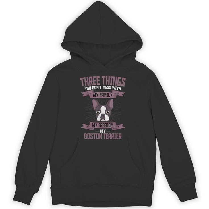 Boston Terrier Don't Mess With American Gentleman Dog Lover Unisex Hoodie