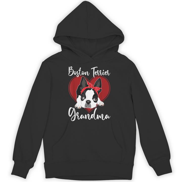 Boston Terrier Grandma Dog Owner Boston Terrier For Men Women Unisex Hoodie
