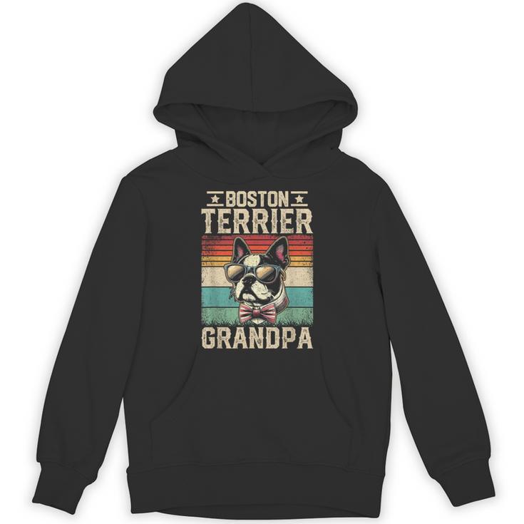 Boston Terrier Grandpa Dog Lover Father's Day Unisex Hoodie