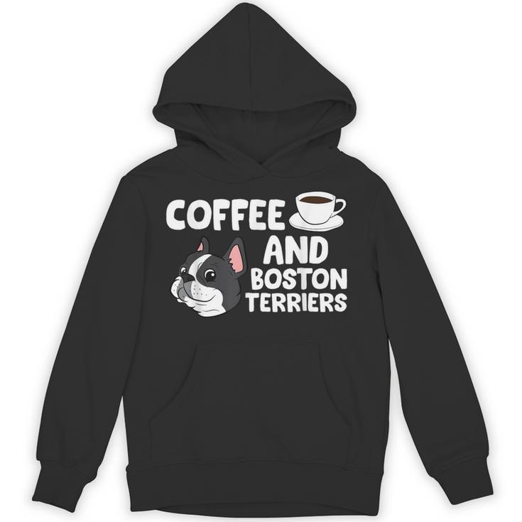 Boston Terrier Lover Coffee And Boston Terriers Unisex Hoodie