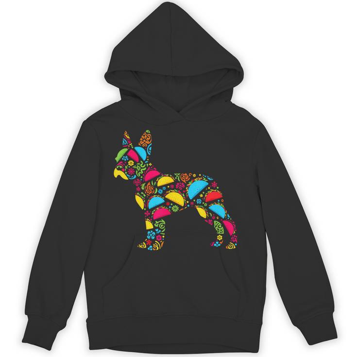 Boston Terrier Tacos Mexican Cinco De Mayo Taco Unisex Hoodie