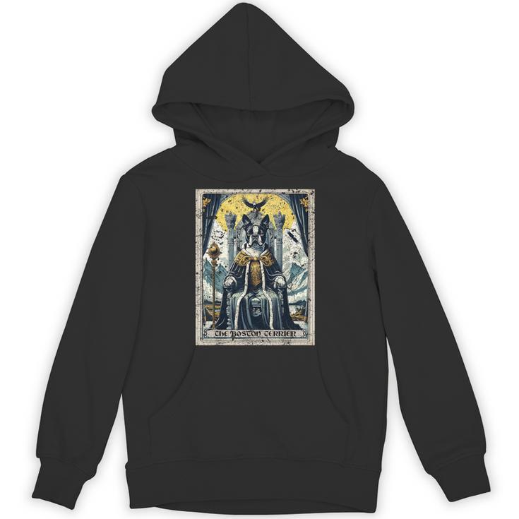 Boston Terrier Tarot Card Dog Unisex Hoodie