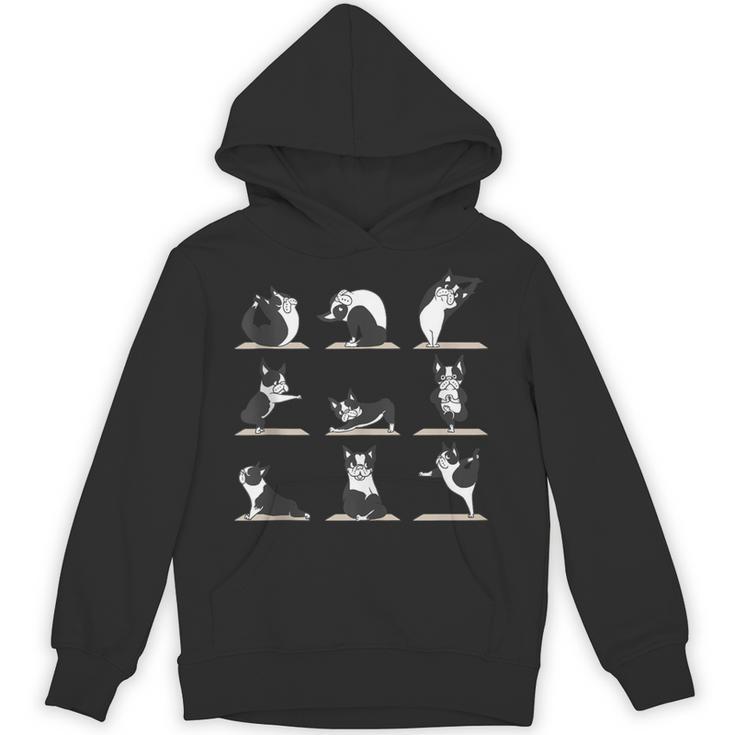 Boston Terriers Yoga Unisex Hoodie