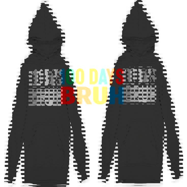 Bruh 100Th Day Ofchool 100 Days Ofchool シャツ キッズ 男の子 パーカー