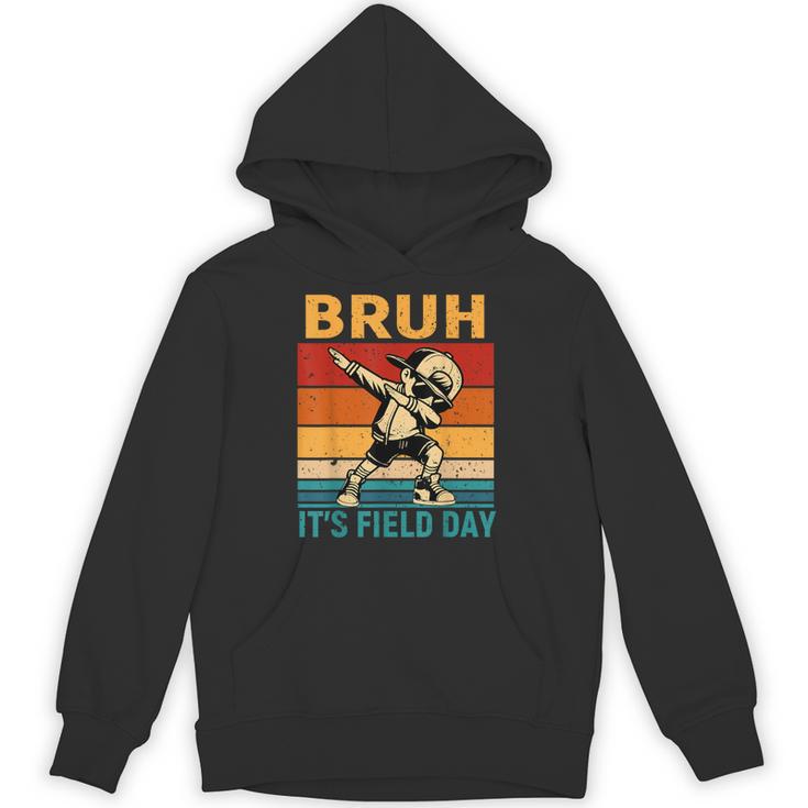 Bruh It's Field Day Teacher Happy Field Day Dabbing Boy Unisex Hoodie