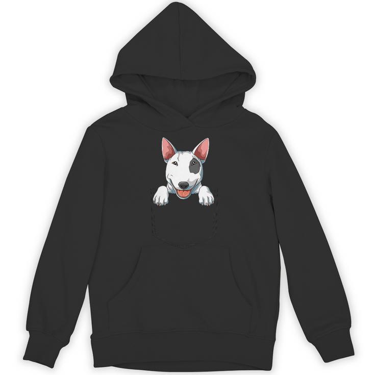 Bull Terrier Pocket Bull Terrier Peeking Out Pocket Unisex Hoodie