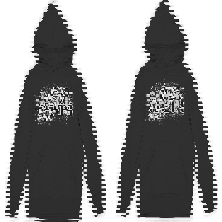 Bulldogs School Spirit Bulldog Pride Checkered Teacher Unisex Hoodie