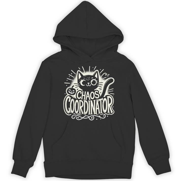 Cat Chaos Coordinator For Women Mom Halloween Teacher Unisex Hoodie