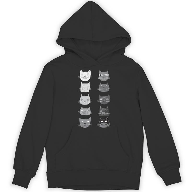 Cat Themed Artist Value Scale Educational Art Teacher Unisex Hoodie
