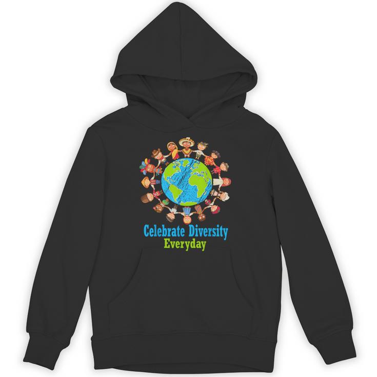 Celebrate Diversity Everyday Teachers & School Student Unisex Hoodie