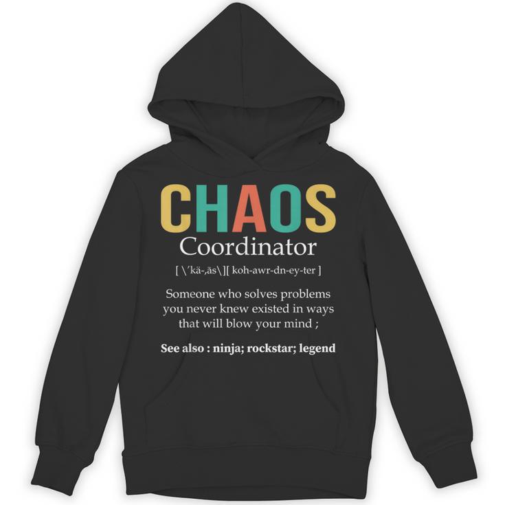 Chaos Coordinator Teacher Coworker Boss Appreciation Unisex Hoodie
