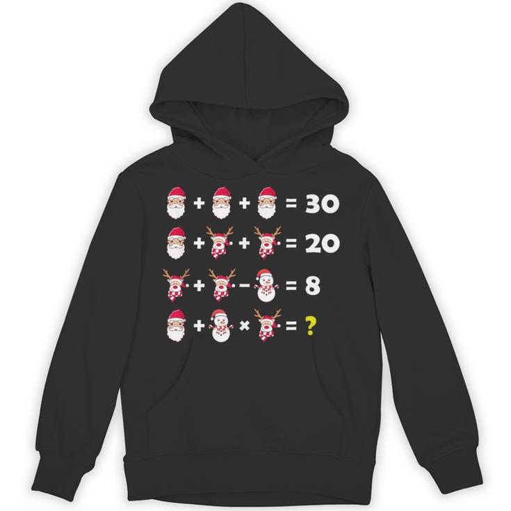 Christmas Math Quiz Teacher Equation Math Teacher Unisex Hoodie