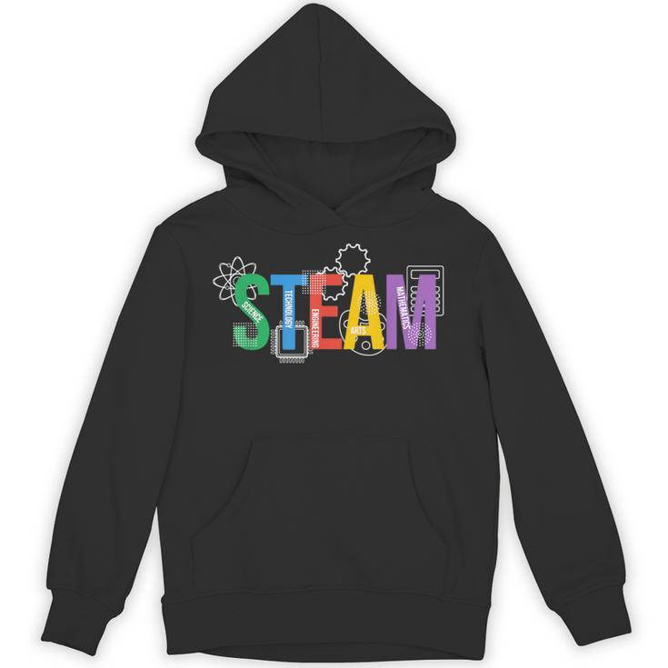 Colorful Steam Letters For Steam Program Teacher And Student Unisex Hoodie