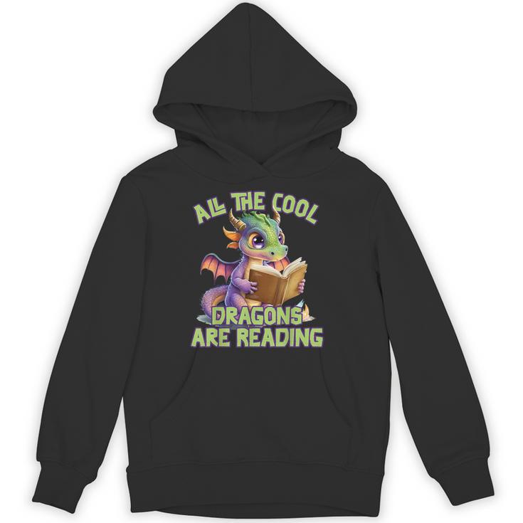 All The Cool Dragons Are Reading Dragon Teacher Unisex Hoodie