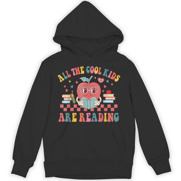 All The Cool Kids Are Reading Book Reading Teacher School Unisex Hoodie