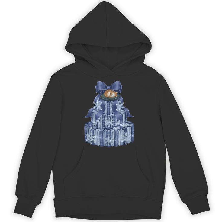 Coquette Bow Book Tree Merry Christmas Xmas Teacher Holiday Unisex Hoodie