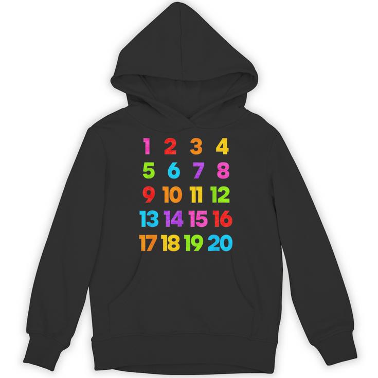 Counting 1-10 Learn To Count Number School Kids Teacher Unisex Hoodie