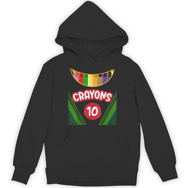 Crayon Box Fun Teacher Student Crayon Squad Halloween 2022 Unisex Hoodie