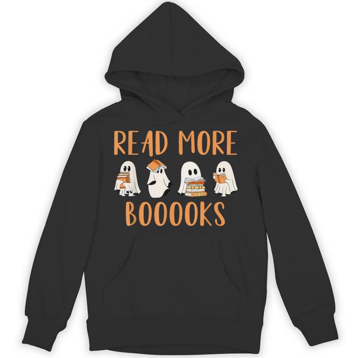 Cute Booooks Ghost Read More Books Teacher Halloween Unisex Hoodie