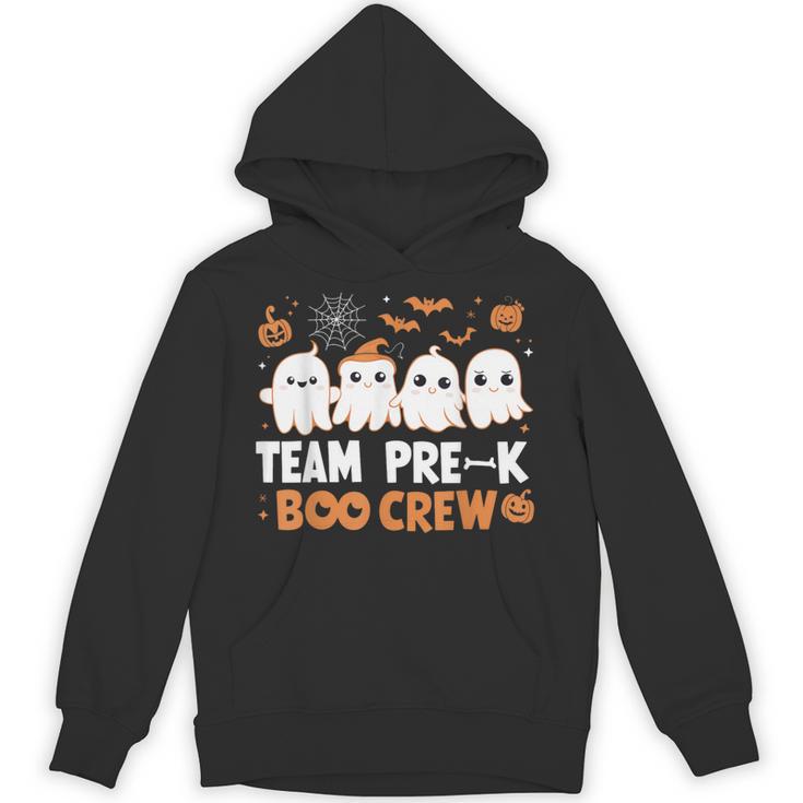 Cute Ghosts Pre-K Boo Crew Teachers Halloween Party Team For Men Women Kids Unisex Hoodie