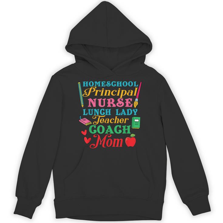Cute Principal Nurse Lunch Lady Teacher Coach Homeschool Mom Unisex Hoodie