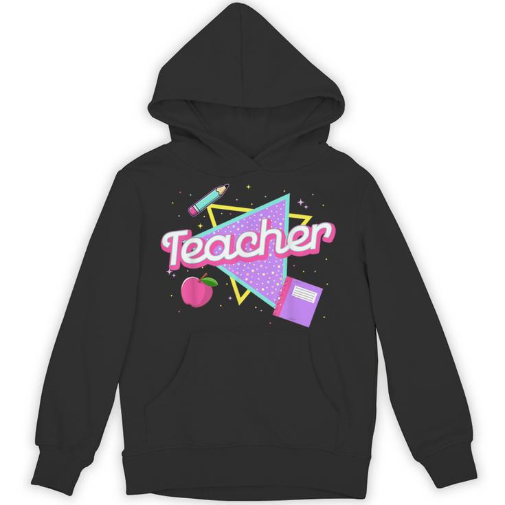 Cute Teacher Shirt 80's 90's Style Retro Old School Teacher For Men Women Unisex Hoodie