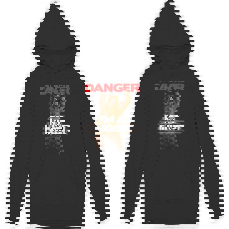 Danger I'm A Big Hugger 面白い危険な熊のハギング パーカー