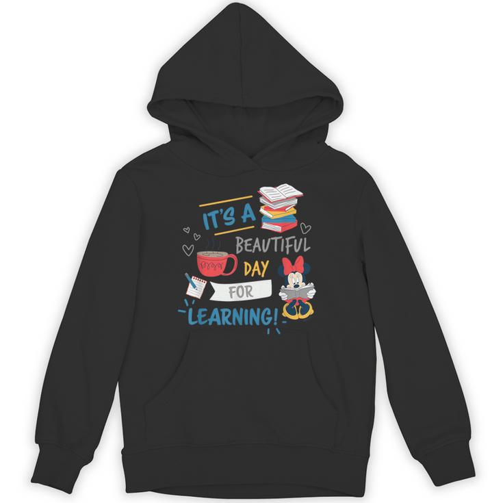 Disney Minnie Mouse Beautiful Day For Learning Teacher's Day Unisex Hoodie