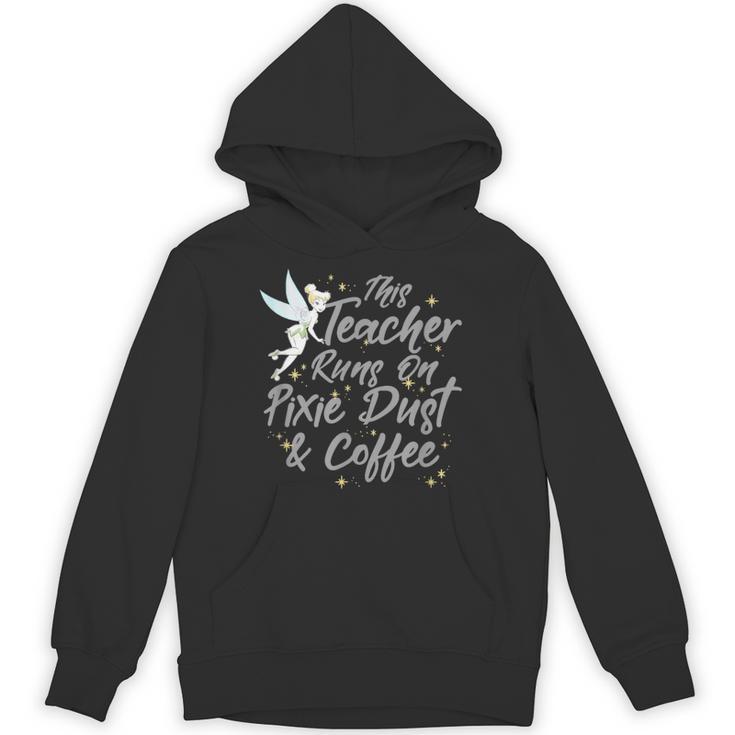 Disney Peter Pan Tinkerbell Teacher Pixie Dust And Coffee Unisex Hoodie