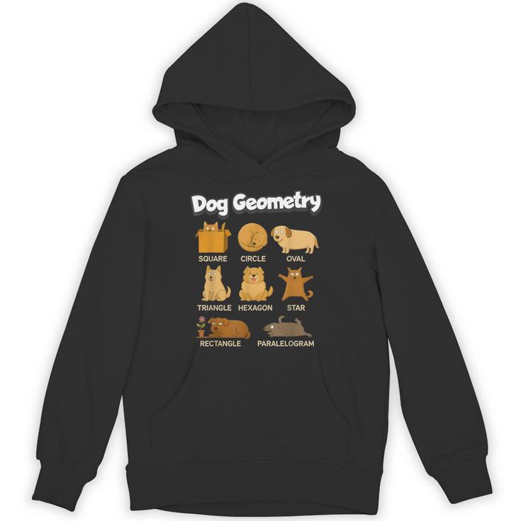 Dog Geometry Math Teacher Back To School STEM Humor Unisex Hoodie