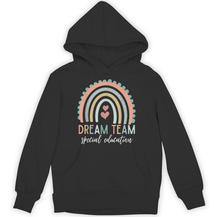 Dream Team Special Education Teacher ED SPED Squad Rainbow Unisex Hoodie