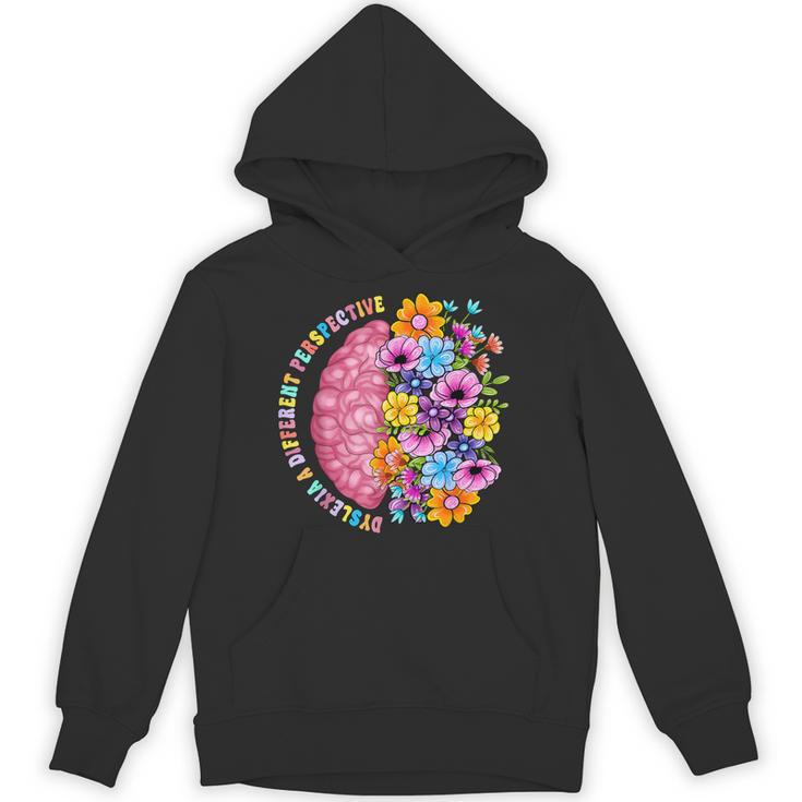 Dyslexia Different Perspective Reading Brain Floral Teacher Unisex Hoodie