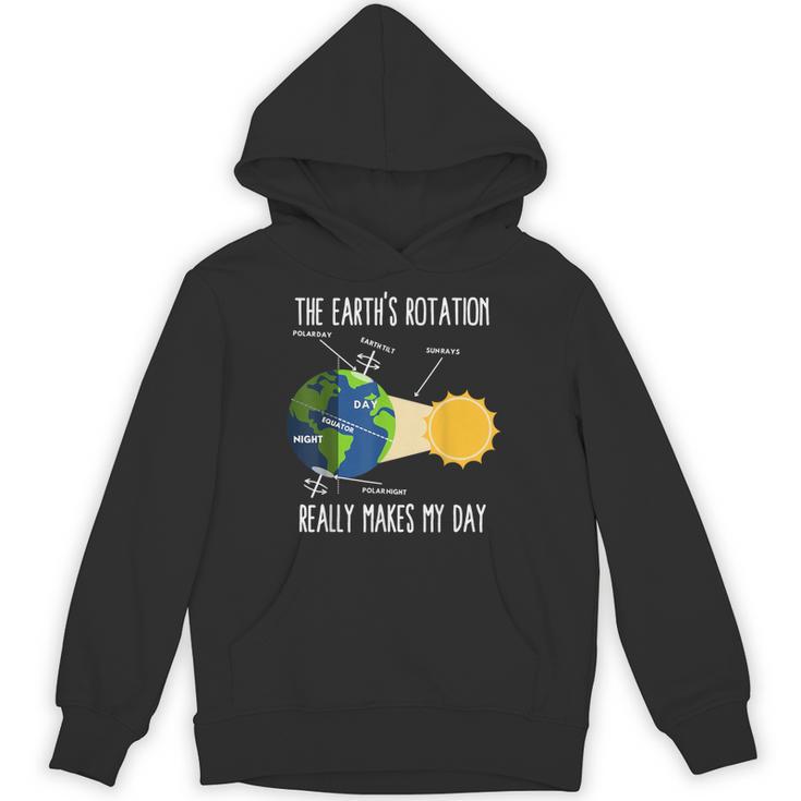 Earth Rotation Earth Day Science Teacher Kids Women Unisex Hoodie