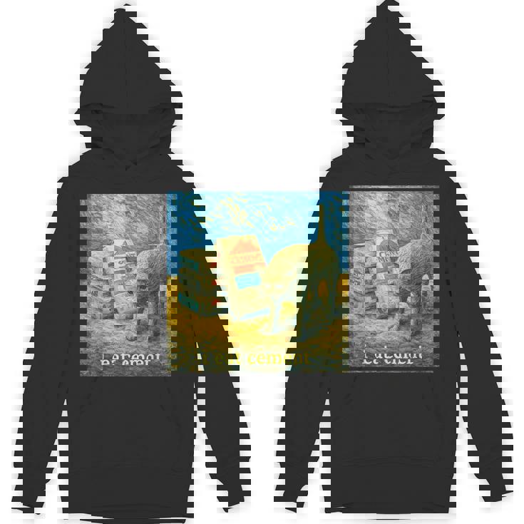 I Eat Cement 猫 ゴッホ 印象派 絵画 美学 パーカー